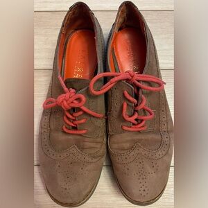 Ralph Lauren Brown Oxfords with Red Laces